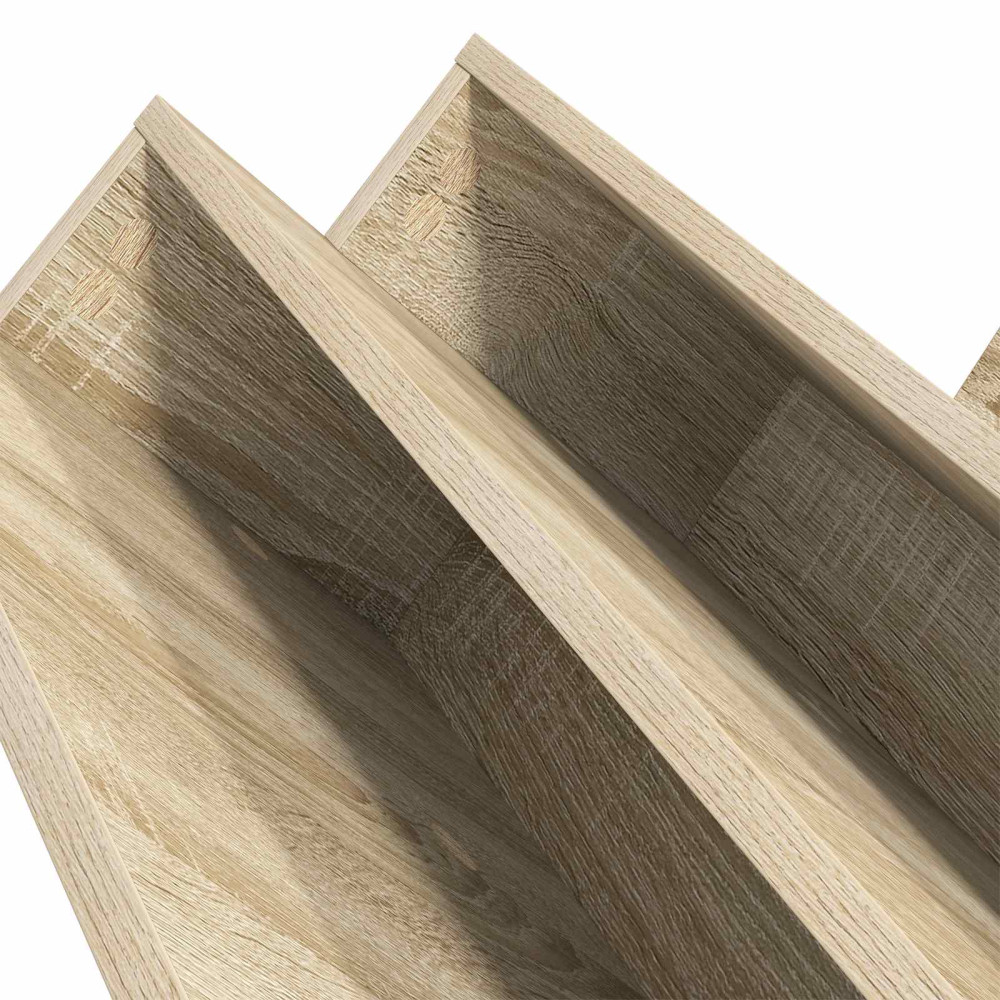 Produktbild för Tidningshylla Sonoma-ek 90 x 53 x 28,5 cm Konstruerat trä