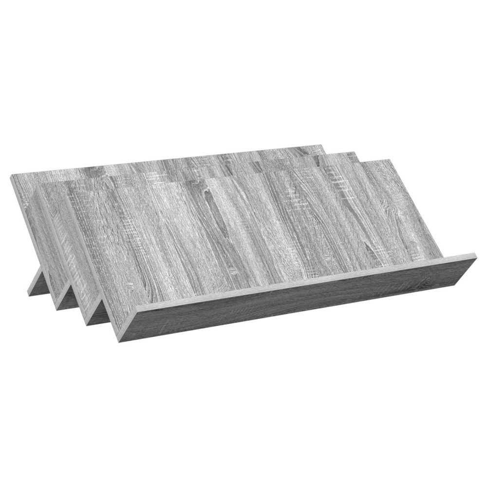 Produktbild för Tidningshylla Grå Sonoma 90 x 53 x 28,5 cm Konstruerat trä