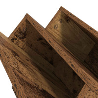 Produktbild för Tidningshylla Gammalt trä 90 x 53 x 28,5 cm Konstruerat trä