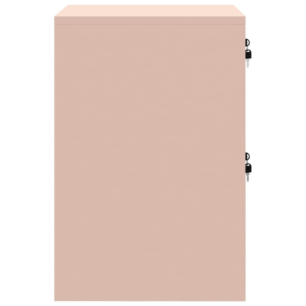 Produktbild för Arkivkåp med låda Rosa 44 x 50 x 74,5 cm Kallvalsat Stål