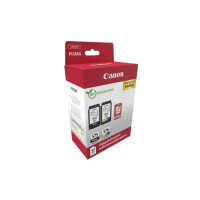 Produktbild för Canon PG-575/CL-576 Photo Paper Value Pack - 2-pack - svart, färg (cyan, magenta, gul) - original - bläckpatron/papperssats