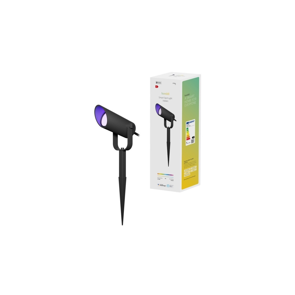 Produktbild för Hombli HBSL-0100, Smart spotlight, Bluetooth, Svart, Gjuten...