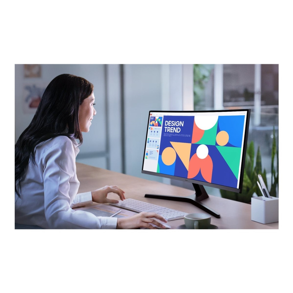 Produktbild för Samsung Essential S3 S27D390GAU - S39GD Series - LED-skärm - böjd - Full HD (1080p) - 27"