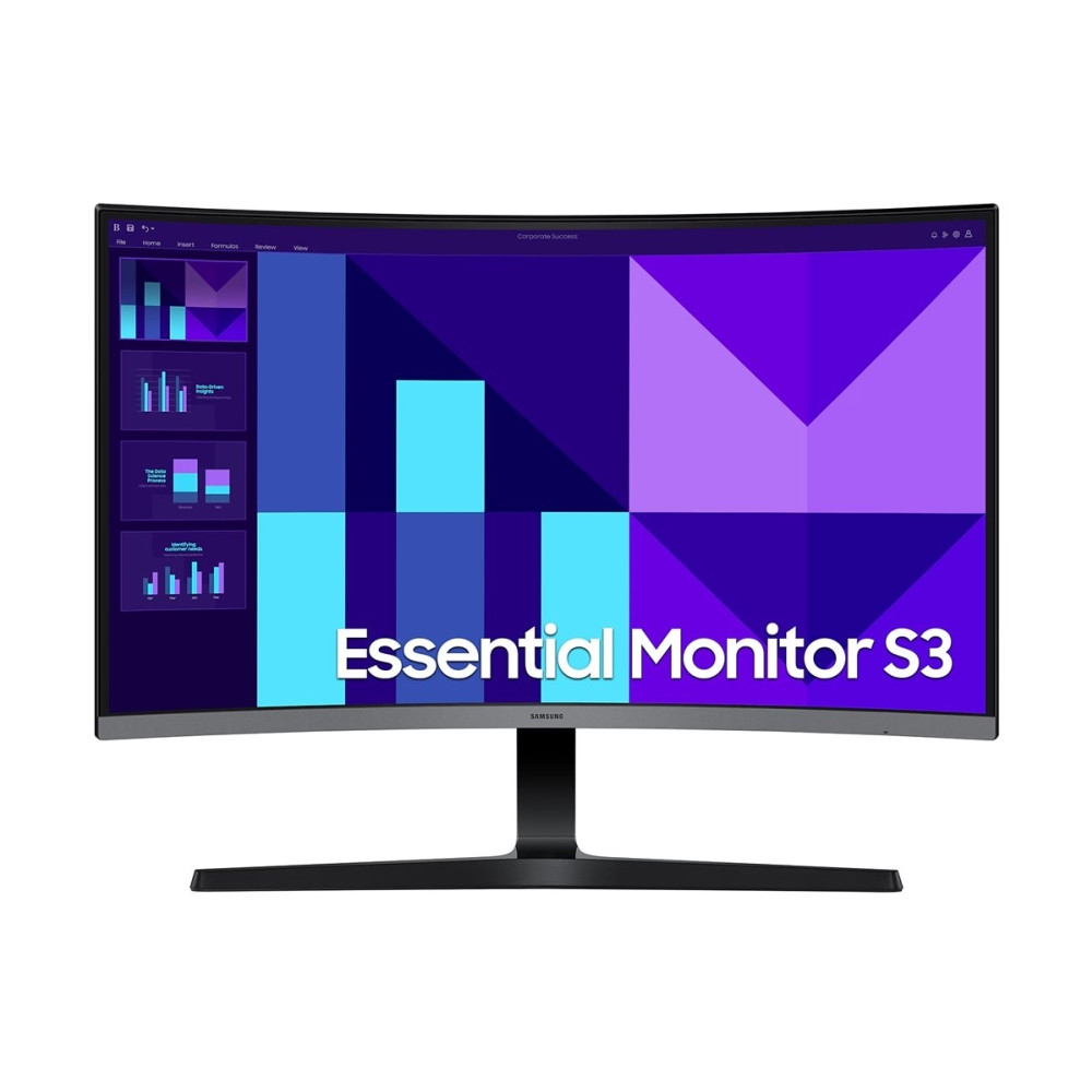 Produktbild för Samsung Essential S3 S27D390GAU - S39GD Series - LED-skärm - böjd - Full HD (1080p) - 27"