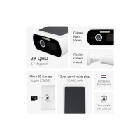 Produktbild för Hombli Solar Cam - nätverksövervakningskamera - kula