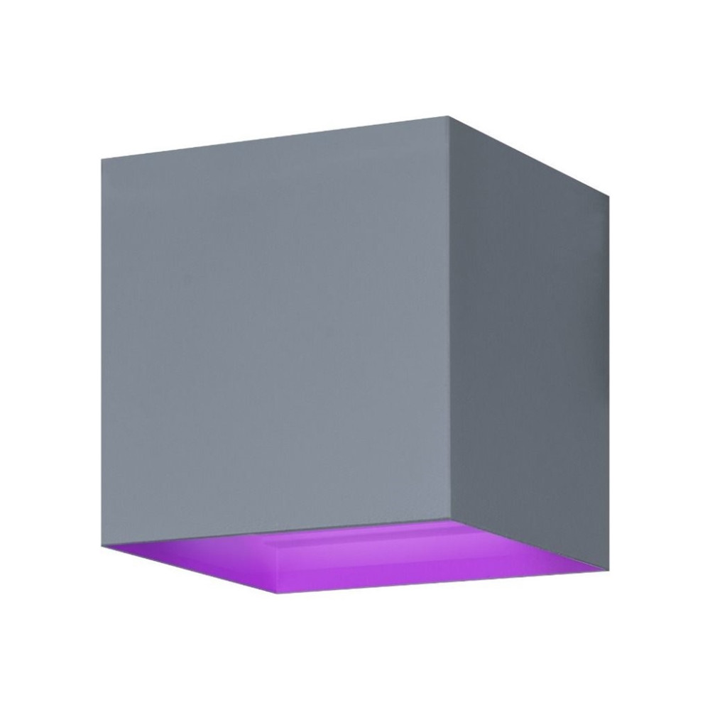 Produktbild för Hombli Smart Wall Light - vägglampa - LED - 6 W - varmt till kallt vitt ljus - 2700-6500 K - kub - grå