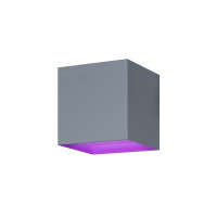 Produktbild för Hombli Smart Wall Light - vägglampa - LED - 6 W - varmt till kallt vitt ljus - 2700-6500 K - kub - grå