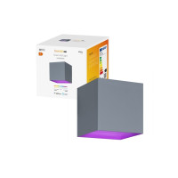 Produktbild för Hombli Smart Wall Light - vägglampa - LED - 6 W - varmt till kallt vitt ljus - 2700-6500 K - kub - grå