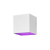 Produktbild för Hombli Smart Wall Light - vägglampa - LED - 6 W - varmt till kallt vitt ljus - 2700-6500 K - kub - vit
