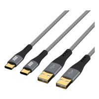 Produktbild för EFB Elektronik USB-AC-00007, 2 m, USB A, USB C, USB 2.0, 0,4...