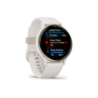 Produktbild för Garmin vívoactive 5 - elfenben - smart klocka med band - 4 GB