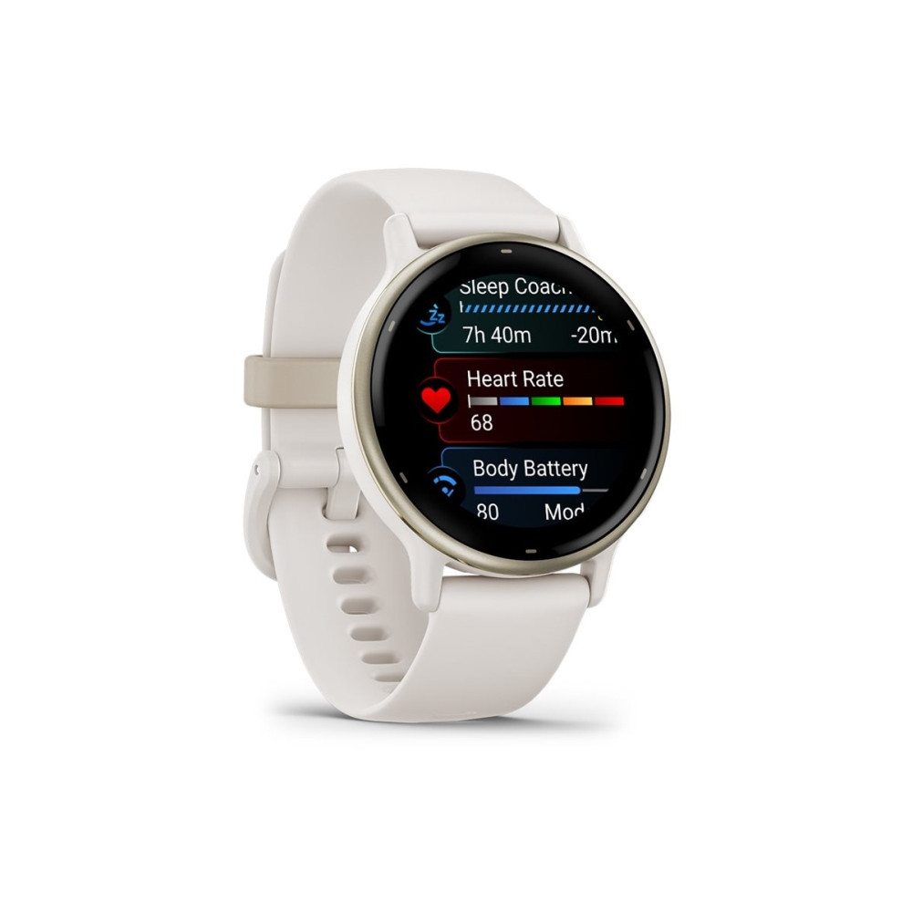 Produktbild för Garmin vívoactive 5 - elfenben - smart klocka med band - 4 GB