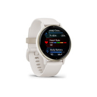 Produktbild för Garmin vívoactive 5 - elfenben - smart klocka med band - 4 GB