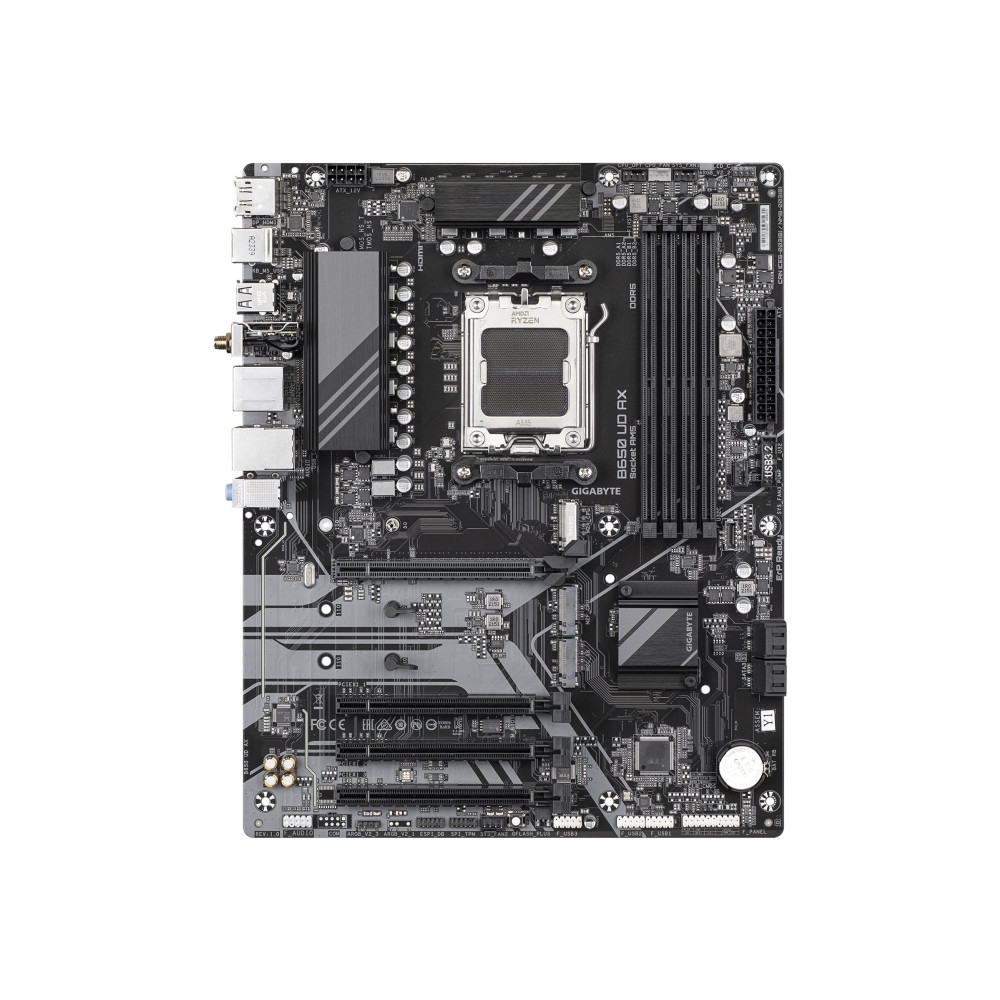 Produktbild för GIGABYTE B650 UD AX, AMD, Sokkel AM5, AMD Ryzen 7000-serien,...