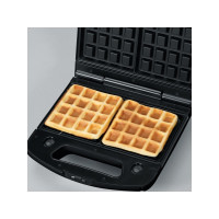 Produktbild för SEVERIN SA 2968 - smörgåsgrill/våffeljärn/grill - svart/krom
