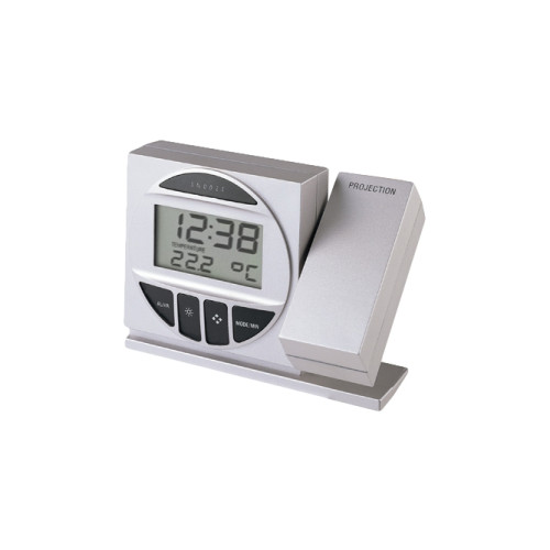 Technoline Radio Controlled Alarm Clock with Projection, Sil... - Dekorativa Klockor