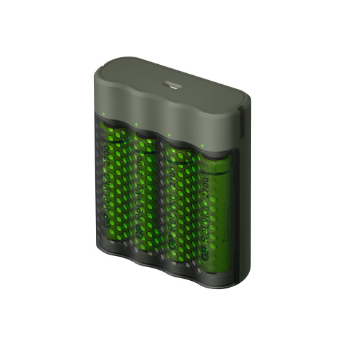 Gold Peak GP ReCyko M451 USB-batteriladdare - 4 x AAA - NiMH