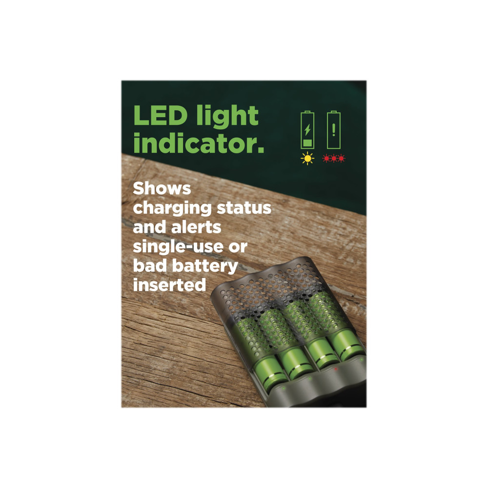 Produktbild för GP ReCyko M451 USB-batteriladdare - 4 x AAA - NiMH