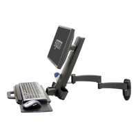 Produktbild för Ergotron 200 Series monteringssats - för LCD-skärm/tangentbord/mus/streckkodsläsare - svart