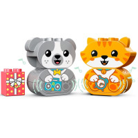 Produktbild för LEGO DUPLO 10977 - Min första valp och kattunge med ljud - byggsats