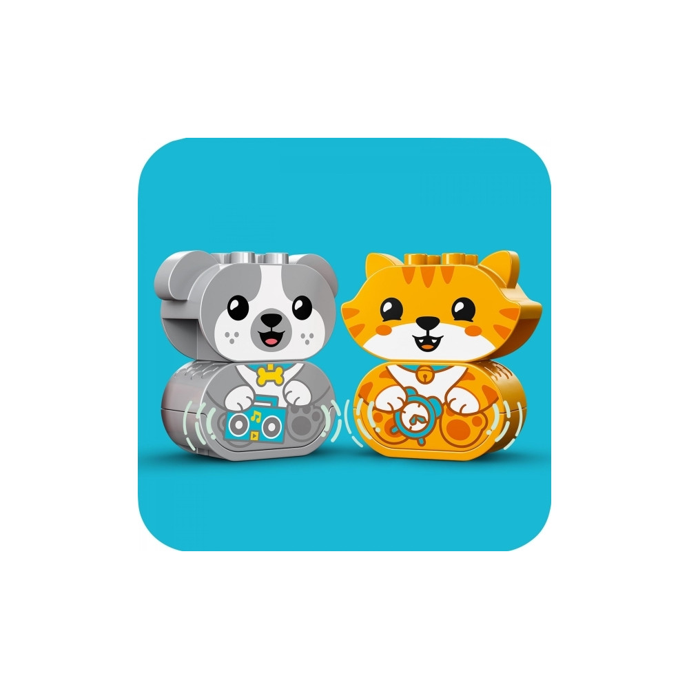 Produktbild för LEGO DUPLO 10977 - Min första valp och kattunge med ljud - byggsats