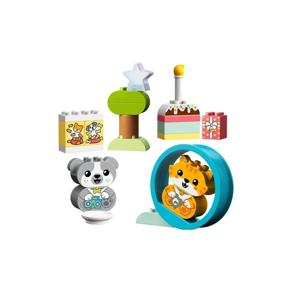 Produktbild för LEGO DUPLO 10977 - Min första valp och kattunge med ljud - byggsats