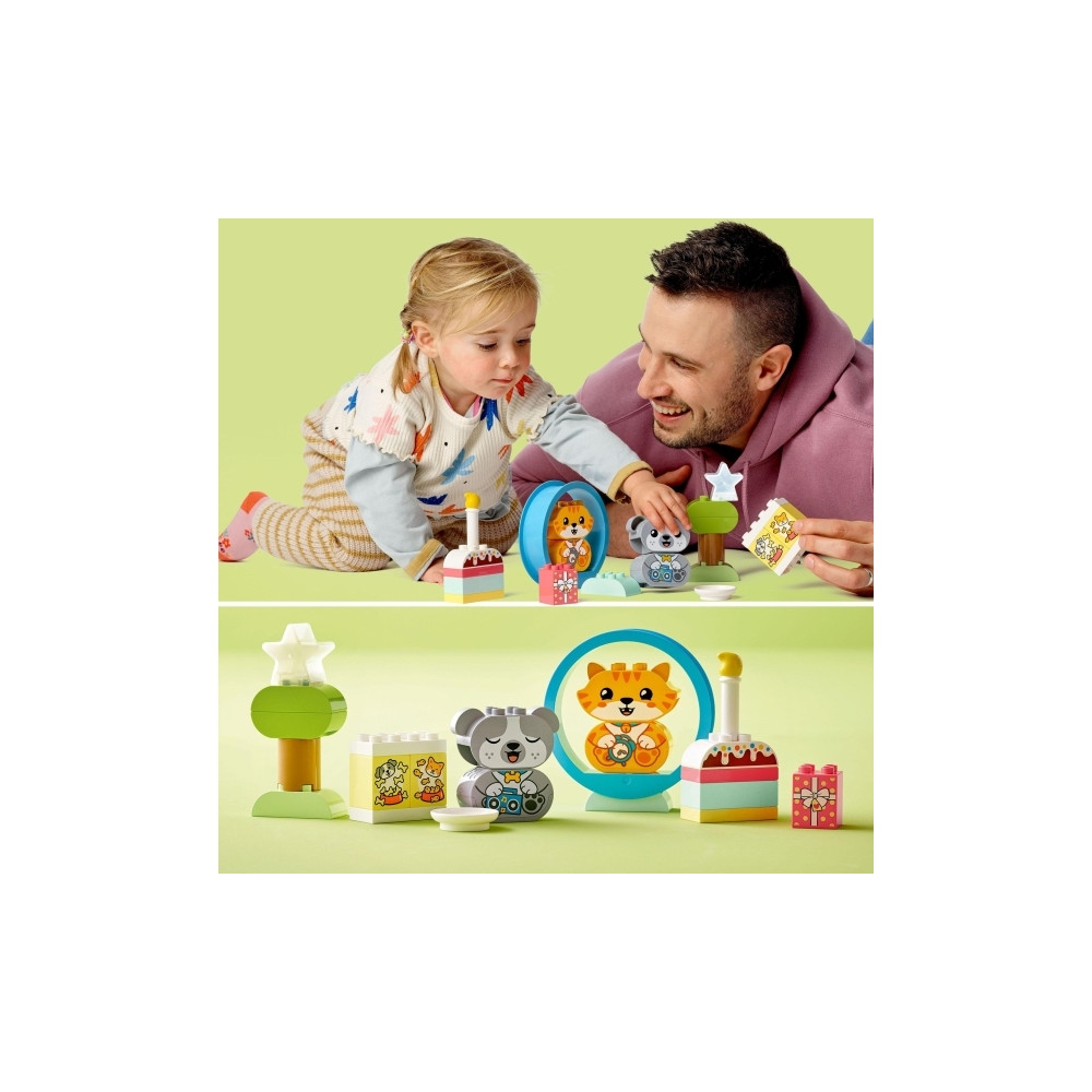 Produktbild för LEGO DUPLO 10977 - Min första valp och kattunge med ljud - byggsats