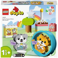 Produktbild för LEGO DUPLO 10977 - Min första valp och kattunge med ljud - byggsats