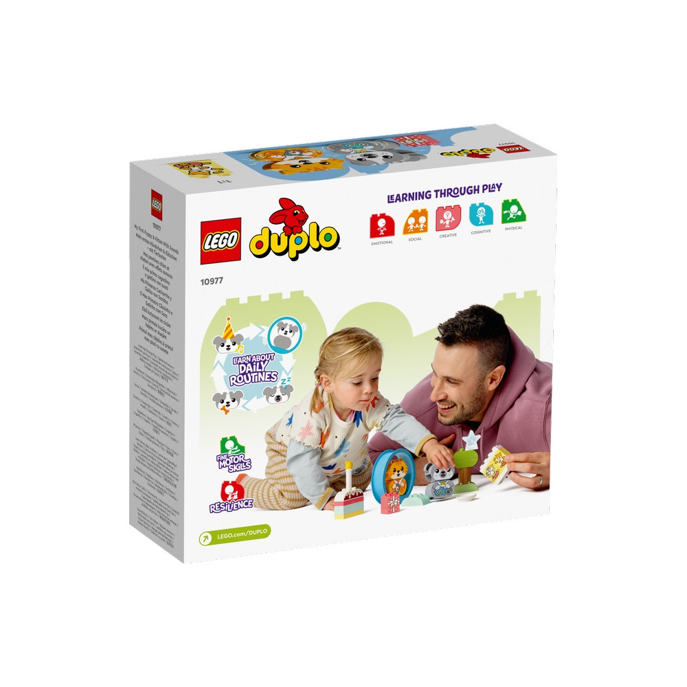 Produktbild för LEGO DUPLO 10977 - Min första valp och kattunge med ljud - byggsats