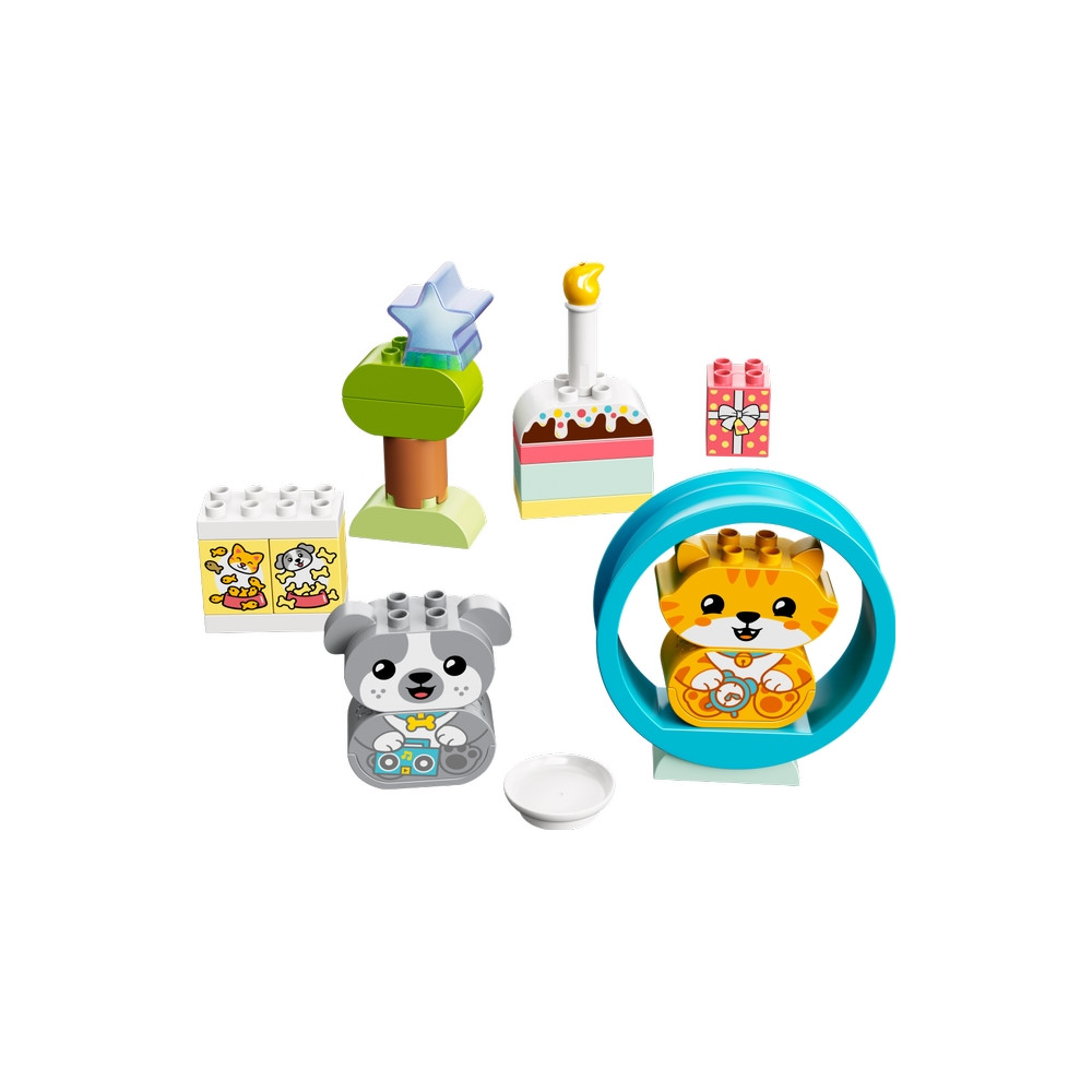 Produktbild för LEGO DUPLO 10977 - Min första valp och kattunge med ljud - byggsats