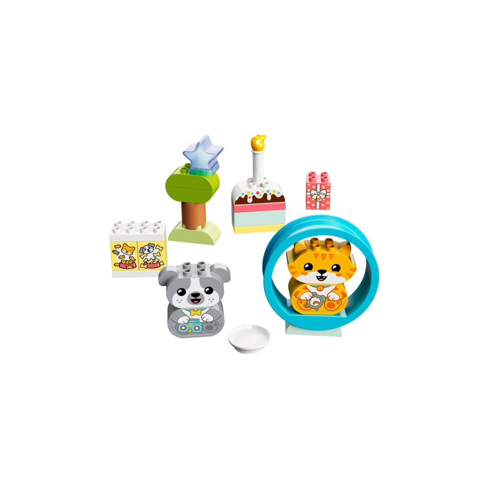 Produktbild för LEGO DUPLO 10977 - Min första valp och kattunge med ljud - byggsats