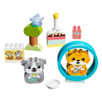 Produktbild för LEGO DUPLO 10977 - Min första valp och kattunge med ljud - byggsats