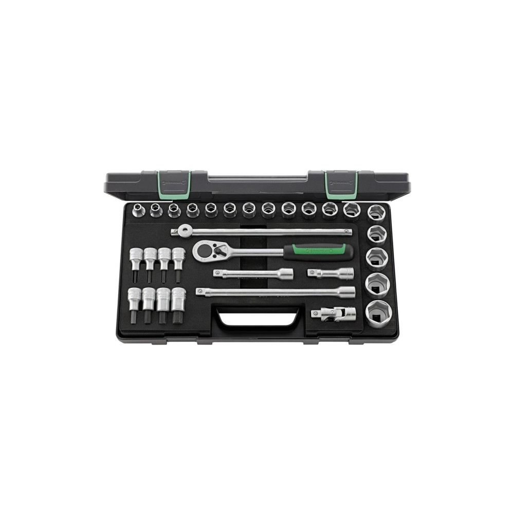 Produktbild för STAHLWILLE 96031239, Hylssats, 31 huvuden, 458 mm, 254 mm, 5...