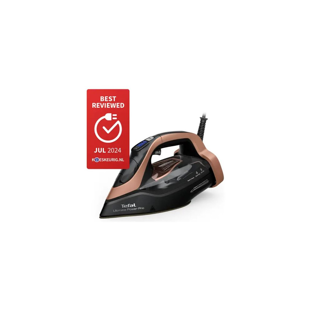 Produktbild för Tefal Ultimate Power Pro FV9E50 - ångstrykjärn - sula Durilium AirGlide Autoclean