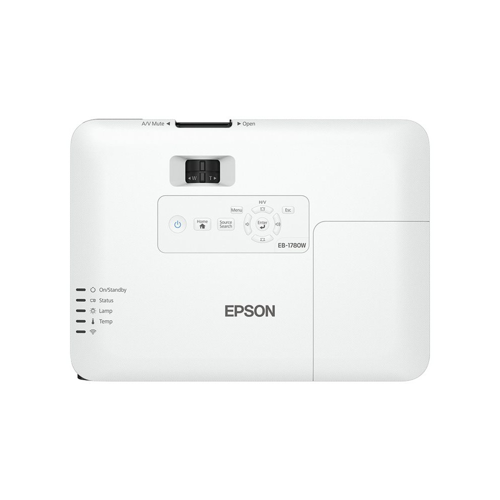 Produktbild för Epson EB-1780W - LCD-projektor - bärbar - 802.11n trådlös - svart, vit