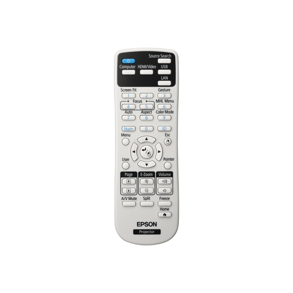 Produktbild för Epson EB-1780W - LCD-projektor - bärbar - 802.11n trådlös - svart, vit