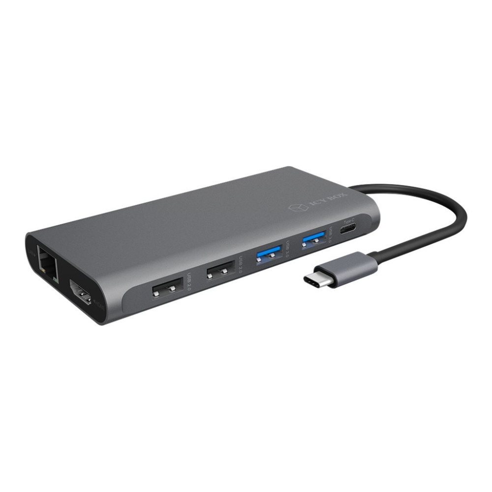 Produktbild för ICY BOX IB-DK4050-CPD - dockningsstation - USB-C - 2 x HDMI, DP