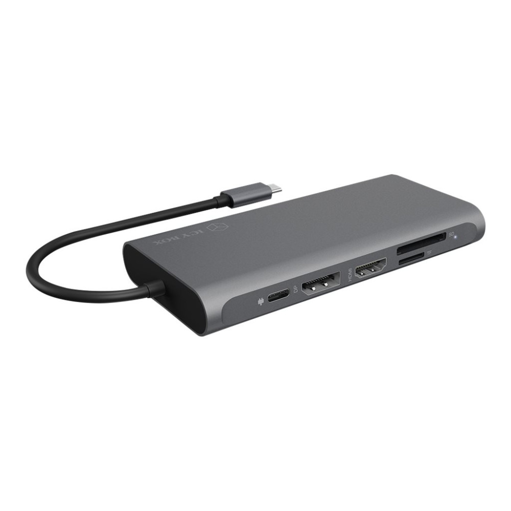 Produktbild för ICY BOX IB-DK4050-CPD - dockningsstation - USB-C - 2 x HDMI, DP