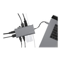 Produktbild för ICY BOX IB-DK4050-CPD - dockningsstation - USB-C - 2 x HDMI, DP