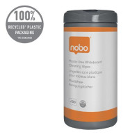 Produktbild för Whiteboardrengöring NOBO servetter 100/f