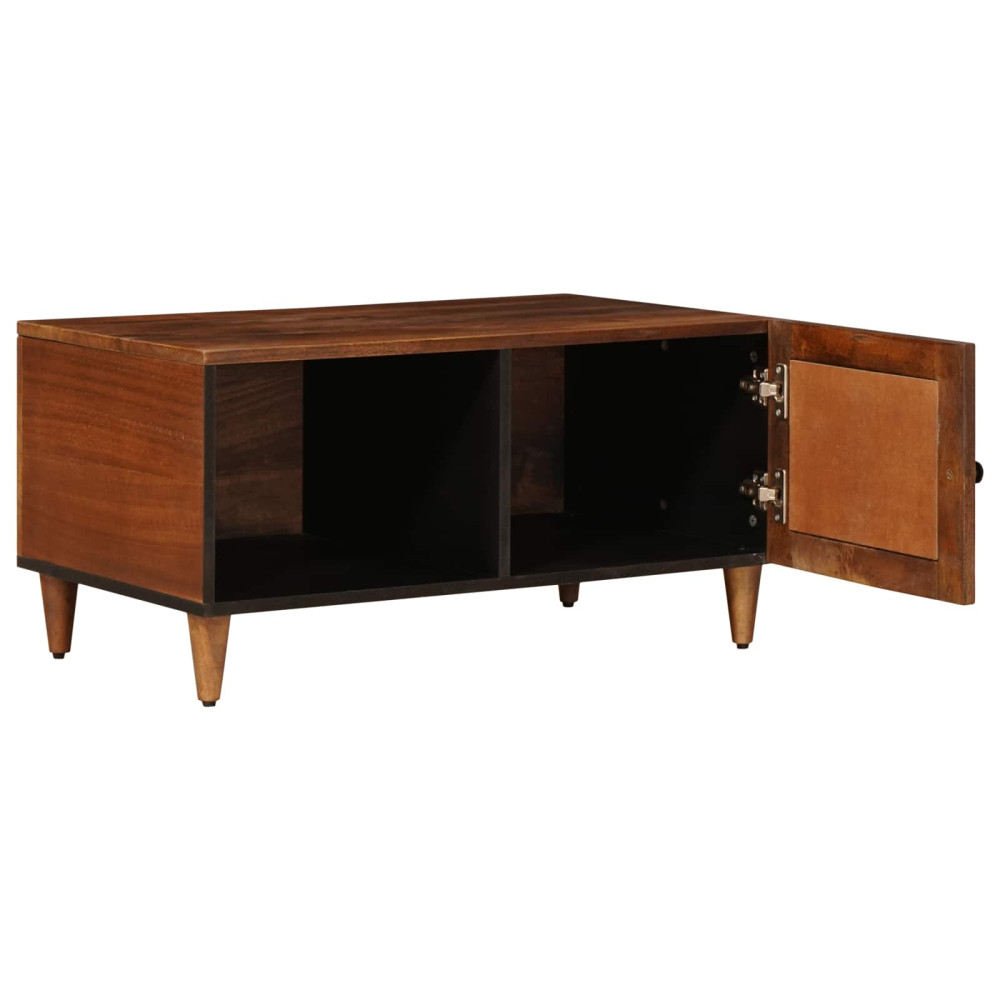 Produktbild för Kaffeebord Brun 80 x 50 x 40 cm Massivt mangoträ