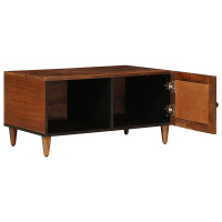 Produktbild för Kaffeebord Brun 80 x 50 x 40 cm Massivt mangoträ