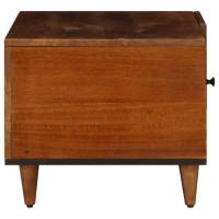 Produktbild för Kaffeebord Brun 80 x 50 x 40 cm Massivt mangoträ