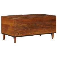 Produktbild för Kaffeebord Brun 80 x 50 x 40 cm Massivt mangoträ