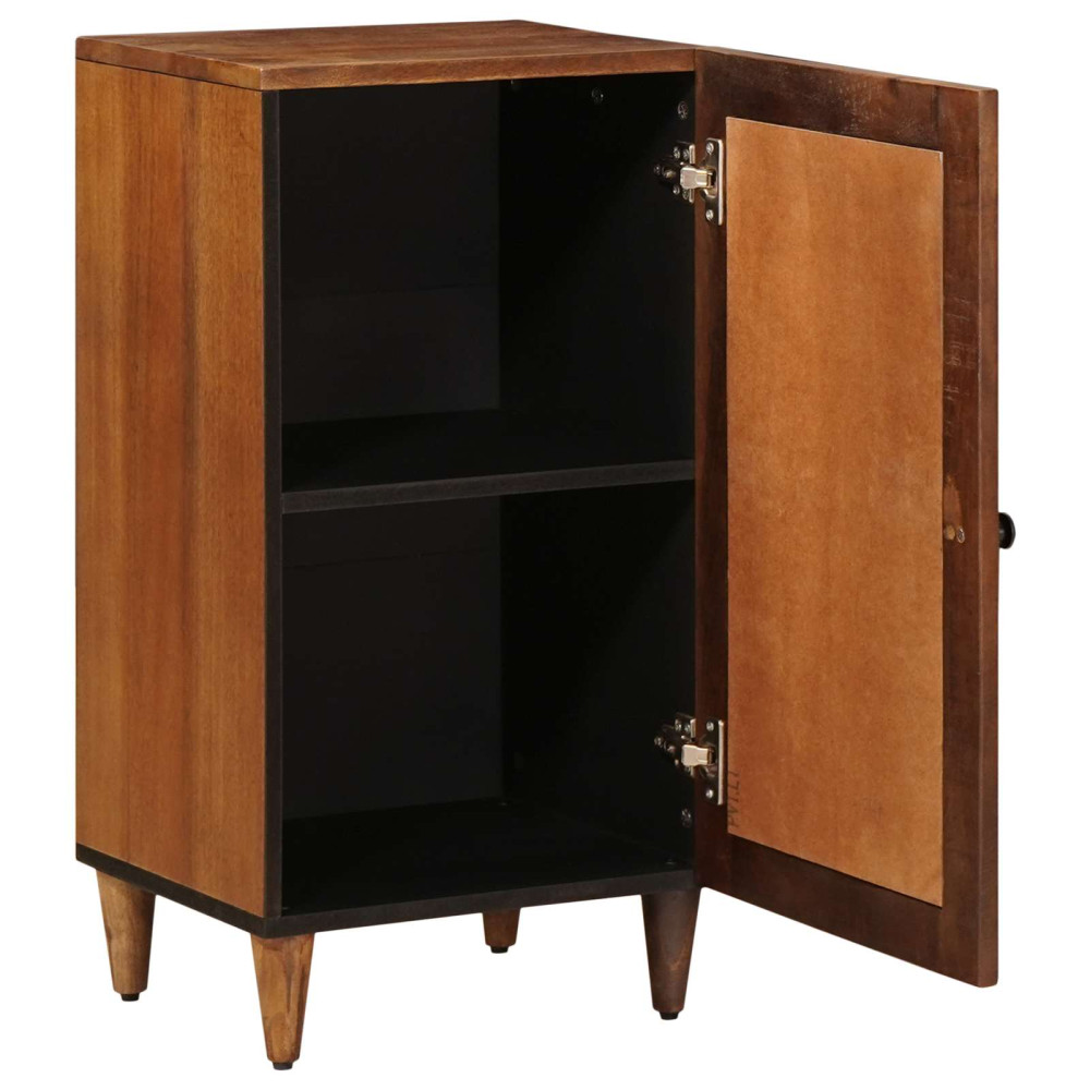 Produktbild för Sideboard med lagring Valnöt 40 x 33 x 75 cm Massivt mangoträ