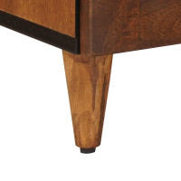 Produktbild för Sideboard med lagring Valnöt 40 x 33 x 75 cm Massivt mangoträ
