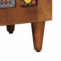 Produktbild för Sideboard med lagring Valnöt 60 x 33 x 75 cm Massivt mangoträ