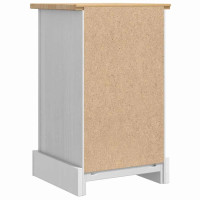 Produktbild för Sängbord med låda Corona Vit 35 x 32,5 x 58 cm Massiv furu