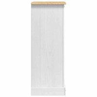 Produktbild för Sängbord med låda Corona Vit 53 x 39 x 103 cm Massiv furu