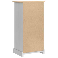 Produktbild för Sängbord med låda Corona Vit 53 x 39 x 103 cm Massiv furu